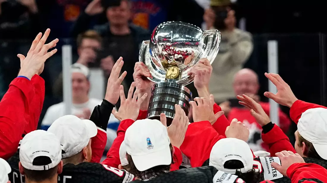 Die Kanadier sind Titelverteidiger bei der Eishockey-WM. - Bild: Pavel Golovkin/AP/dpa