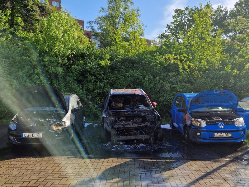 POL-LG: ++ Motorbrand eines Pkw - drei Fahrzeuge beschädigt ++ unter Drogeneinfluss unterwegs - Betrugsversuch mit Fake-Urin scheitert ++ Mülltonnen in Brand gesetzt ++ - Foto: presseportal.de