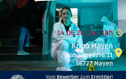 POL-PDMY: Mayen - Mission Kriminalpolizei- Vom Bewerber zum Ermittler - Foto: presseportal.de