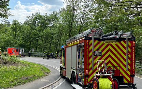 FW-EN: Verkehrsunfall mit Motorrad, Beyenburger Str. - Foto: presseportal.de