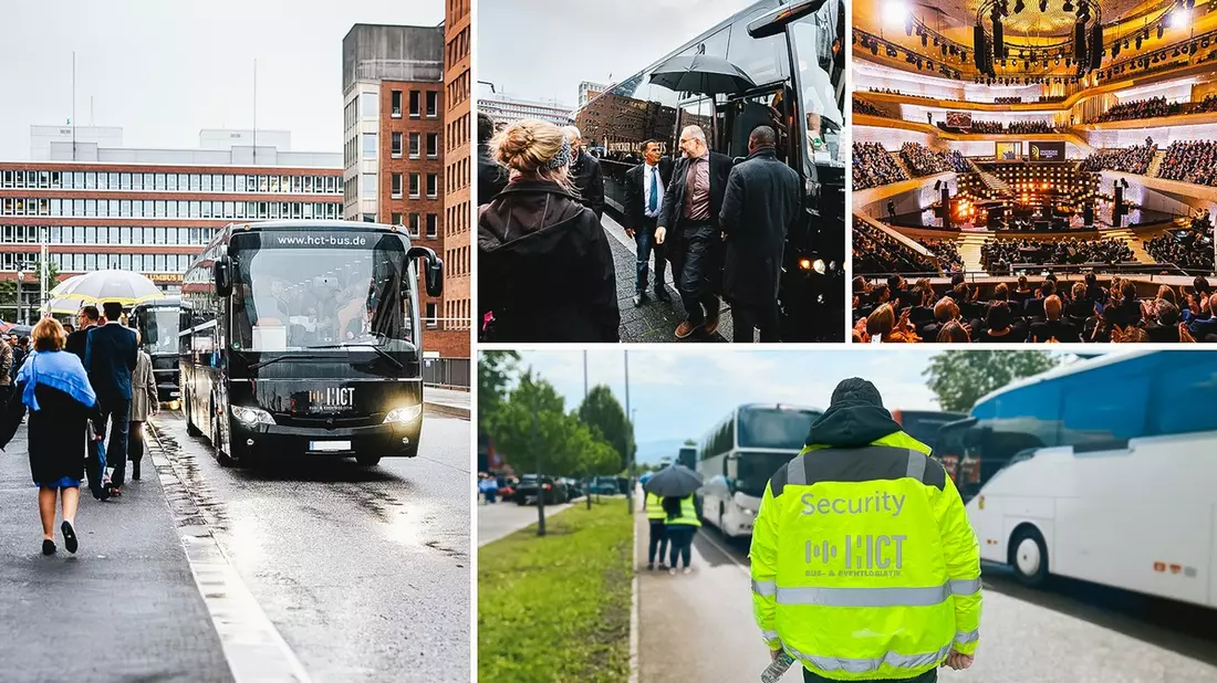 Charter- und Mietbusse der HCT Bus- & Eventlogistik für Messen, Events und Veranstaltungen: Koordination und Buslogistik aus einer Hand - Bild: presseportal.de