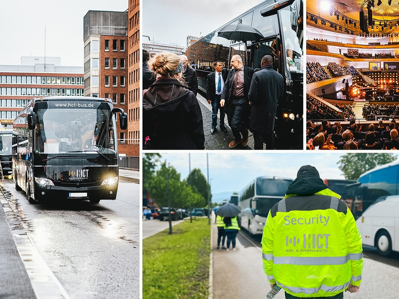 Charter- und Mietbusse der HCT Bus- & Eventlogistik für Messen, Events und Veranstaltungen: Koordination und Buslogistik aus einer Hand - Foto: presseportal.de