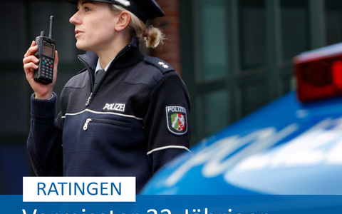 POL-ME: Rücknahme der Öffentlichkeitsfahndung: Vermisster Ratinger wohlbehalten angetroffen - Ratingen - 2405033 - Foto: presseportal.de
