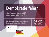 75 Jahre Grundgesetz - Programmhöhepunkte beim Demokratiefest in Berlin - Foto: presseportal.de