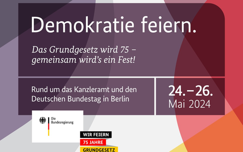 Herzliche Einladung: Demokratiefest in Berlin zum 75. Jubiläum des Grundgesetzes / Veranstaltungskalender veröffentlicht - Foto: presseportal.de