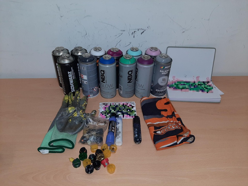 BPOL NRW: Am Kölner Bahnhof: Bundespolizei stellt Graffiti-Sprayer auf frischer Tat - Foto: presseportal.de