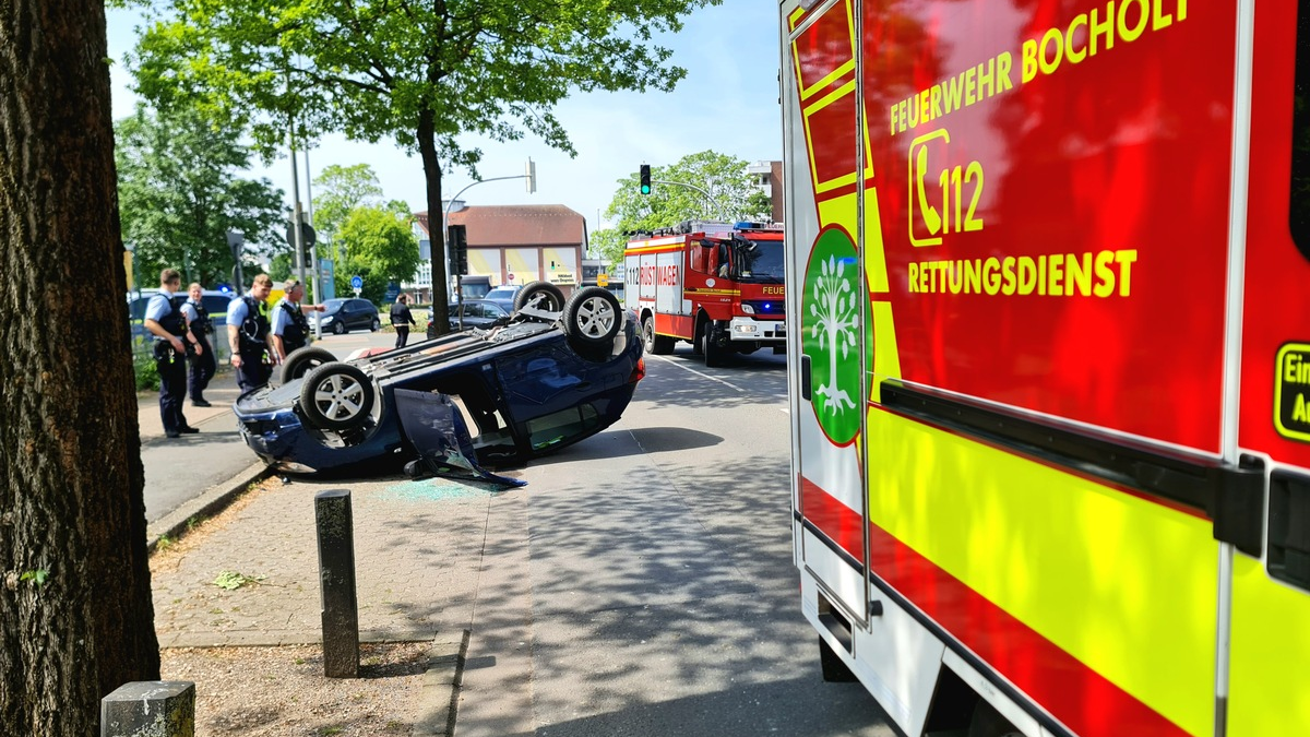 FW Bocholt: Verkehrunfall in Bocholt - Foto: presseportal.de
