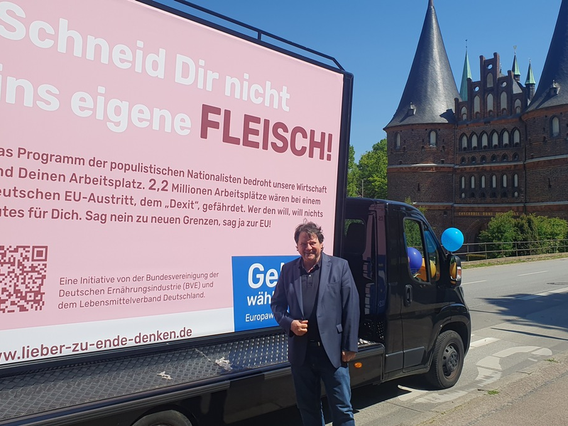 Lieber zu Ende denken - Lebensmittelwirtschaft startet Aufruf zur Europawahl - Foto: presseportal.de