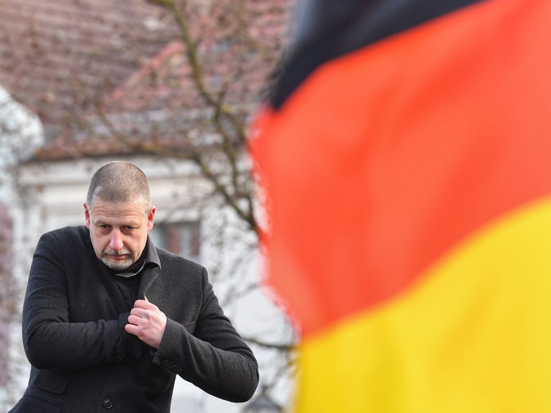 Götz Kubitschek gilt als prominenter Vertreter des als rechtsextrem eingestuften Instituts für Staatspolitik, das inzwischen aufgelöst wurde. - Foto: Patrick Pleul/dpa-Zentralbild/dpa
