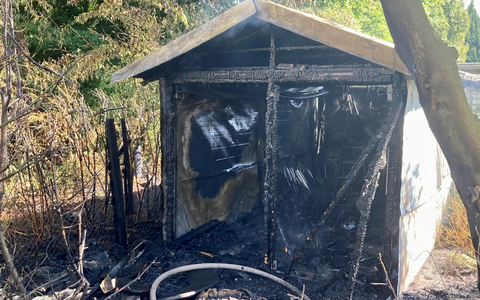 FW Minden: Gartenhütte in Vollbrand - schnelles Eingreifen der Feuerwehr verhindert Schlimmeres - Foto: presseportal.de