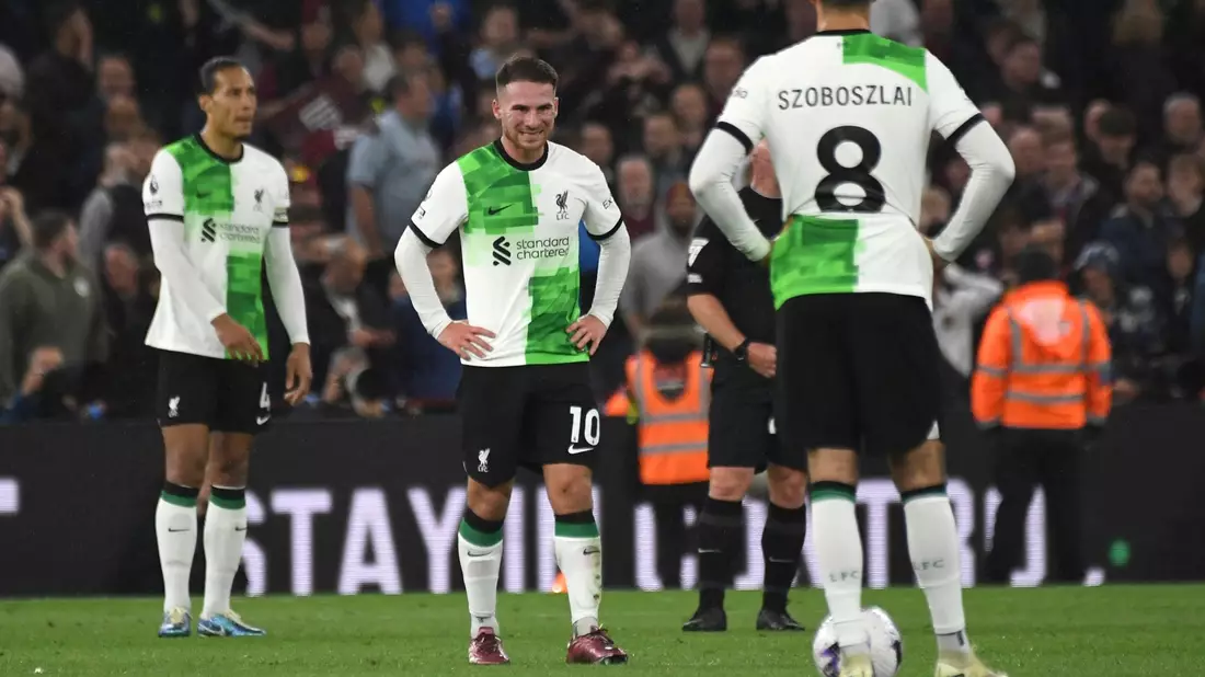 Liverpool verspielte gegen Aston Villa eine 3:1-Führung. - Bild: Rui Vieira/AP