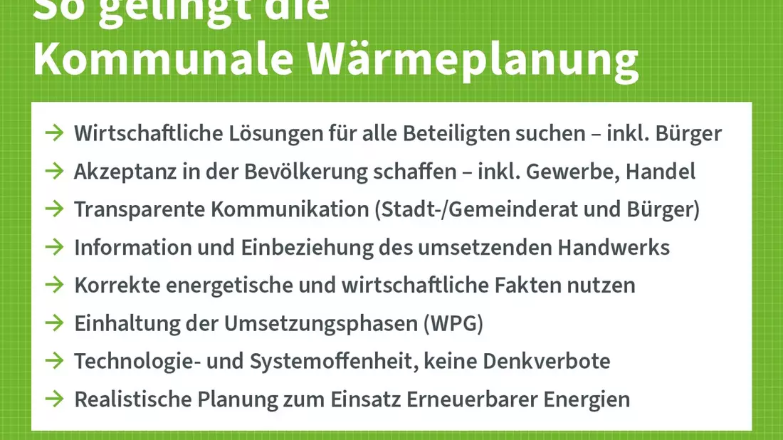Kommunale Wärmeplanung im Check / Wie realistisch ist das strategische Planungsverfahren? Worauf kommt es dabei an? - Bild: presseportal.de