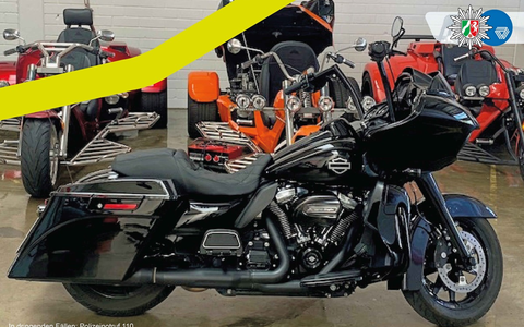 POL-VIE: Grefrath-Oedt: Unbekannte stehlen Harley-Davidson - Foto: presseportal.de