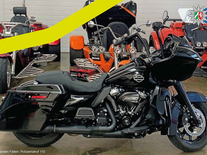 POL-VIE: Grefrath-Oedt: Unbekannte stehlen Harley-Davidson - Foto: presseportal.de