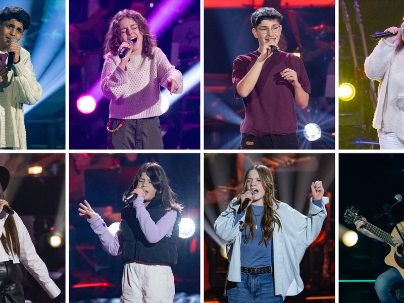 Anand Erika Malya Lana Jakob Frida Madeleine Maris The Voice Kids - Foto: Seven.One/Claudius Pflug, presseportal.de