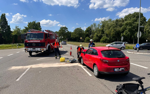 FW-Schermbeck: Verkehrsunfall auf der Weseler Straße - Foto: presseportal.de