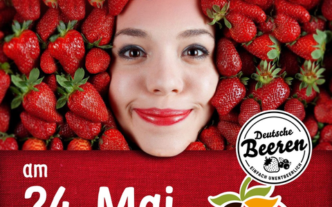 Der 1. TAG DER DEUTSCHEN ERDBEERE: Eine beerenstarke Premiere / Am 24. Mai findet sie statt - mit beerigen Rezepten und deutschlandweiten Aktionen im Handel, auf Märkten und den Höfen der Erzeuger - Foto: presseportal.de