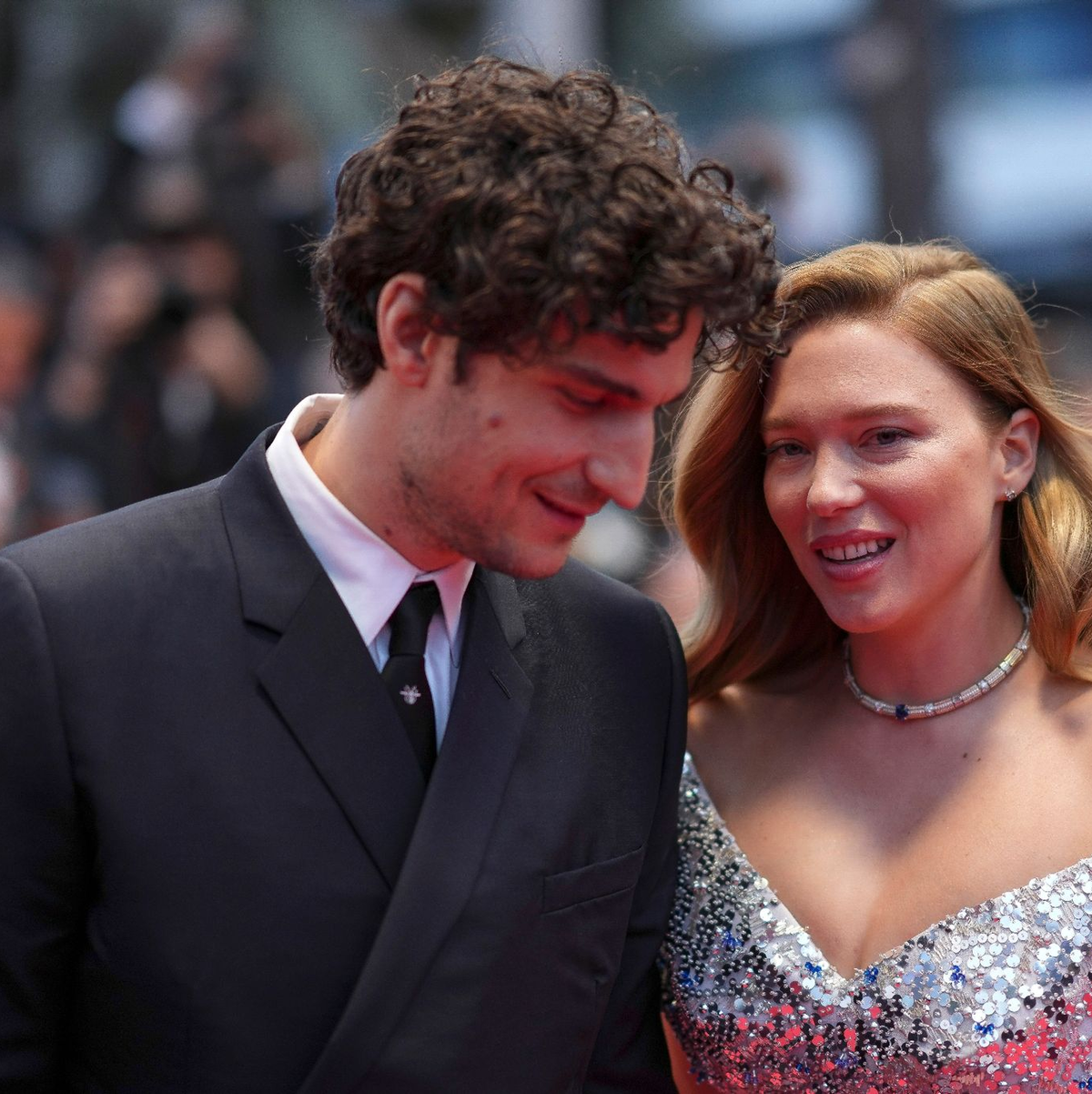 Louis Garrel und Lea Seydoux, Darsteller in «The Second Act», bei der Eröffnung des Filmfestivals von Cannes. - Foto: Scott Garfitt/Invision/AP/dpa