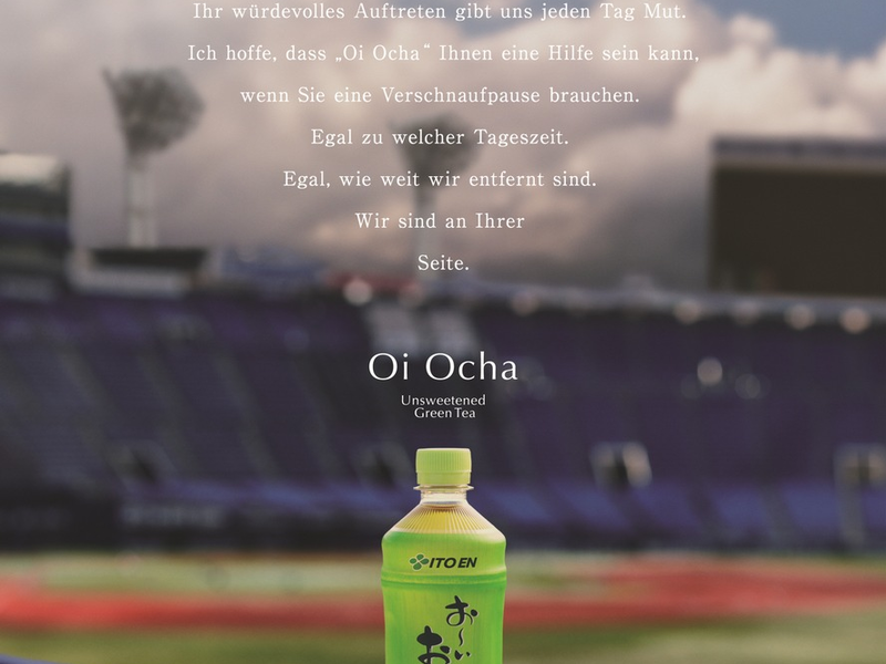 Shohei Ohtani unterschrieb globalen Vertrag mit Oi Ocha von ITO EN / Ganzseitige Anzeigen in über 60 Zeitungen weltweit feiern diese neue Partnerschaft - Foto: presseportal.de