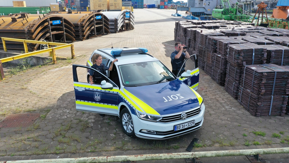 HZA-HH: Zoll in Hamburg zieht Bilanz für 2023 // Bundeseinnahmen und Bekämpfung von Schmuggel - Foto: presseportal.de