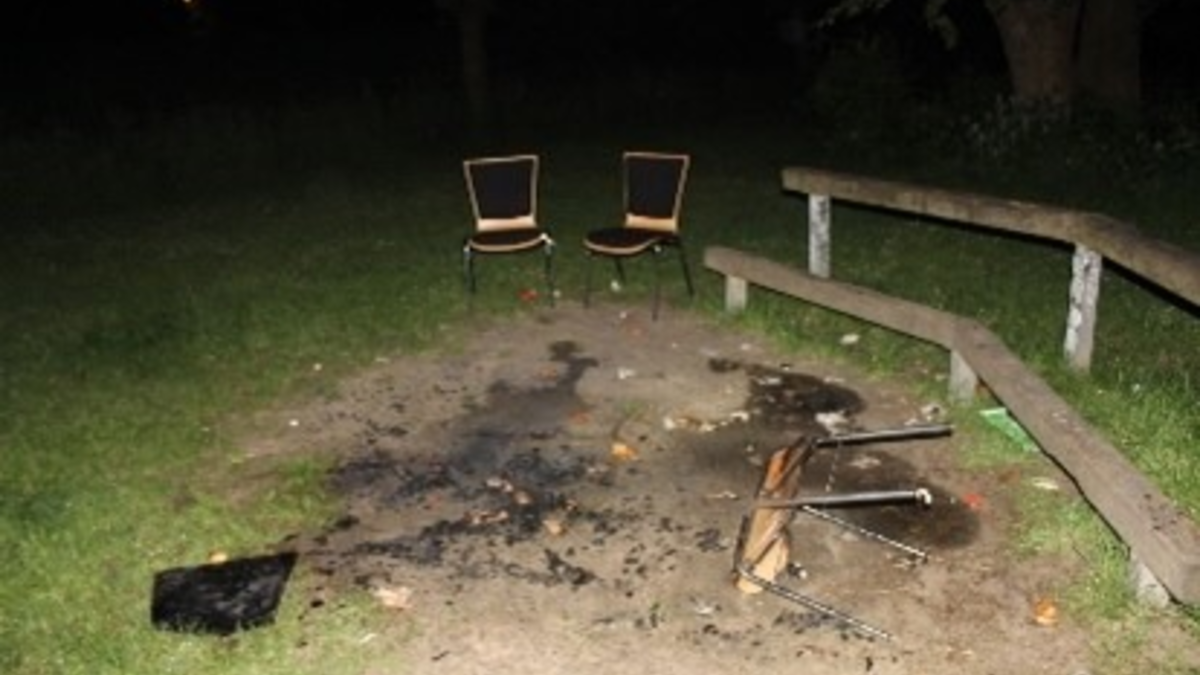 POL-VIE: Schwalmtal-Waldniel: Stuhl im Kaiserpark angezündet - Kripo sucht Zeugen - Foto: presseportal.de