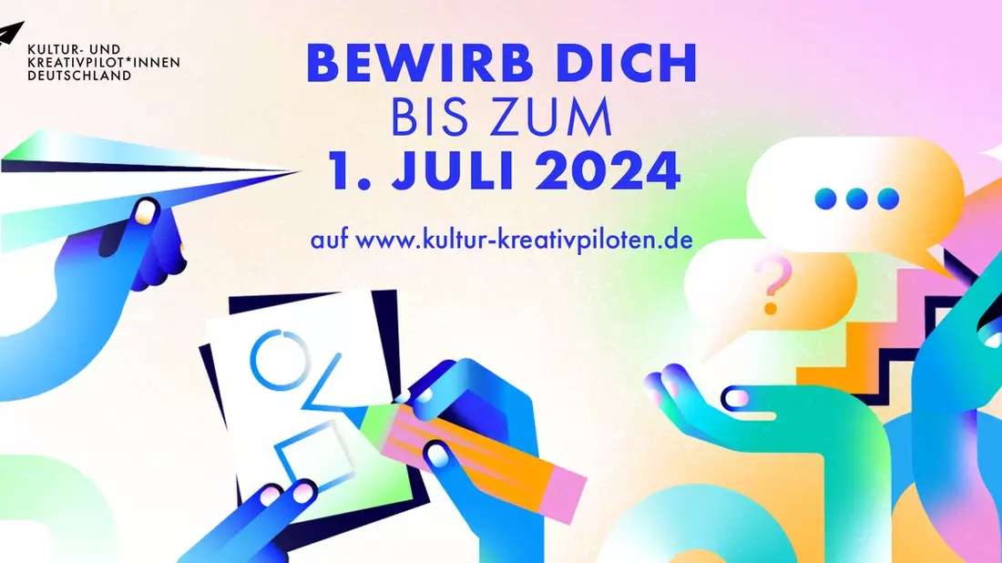 Kreative Unternehmer*innen aufgepasst - im Namen der Bundesregierung suchen wir die Kultur- und Kreativpilot*innen Deutschland 2024/25! - Bild: presseportal.de
