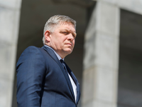 Der slowakische Regierungschef Robert Fico ist angeschossen worden (Archivbild). - Foto: Jaroslav Novák/TASR/dpa