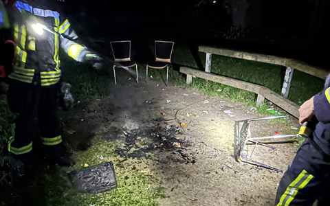 FFW Schwalmtal: Feuerwehr löscht brennenden Unrat - Foto: presseportal.de