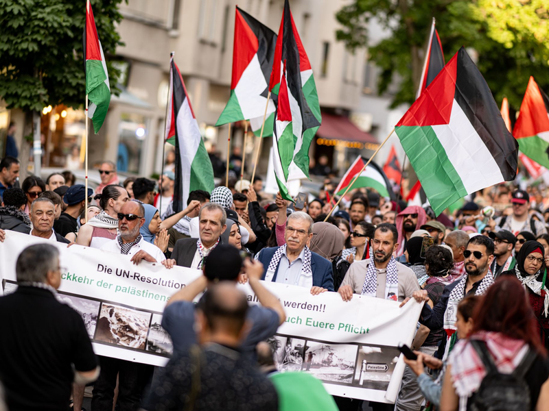 Der Gedenktag Nakba am 15. Mai erinnert an die Flucht und Vertreibung hunderttausender Palästinenser im ersten Nahostkrieg 1948 nach der Staatsgründung Israels. - Foto: Fabian Sommer/dpa