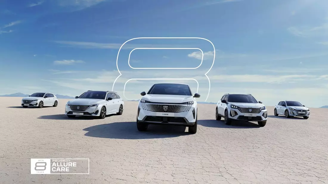 PEUGEOT Allure Care: bis zu 8-Jahre-Sorglos-Programm jetzt für die gesamte elektrische Produktpalette(3) - Bild: presseportal.de