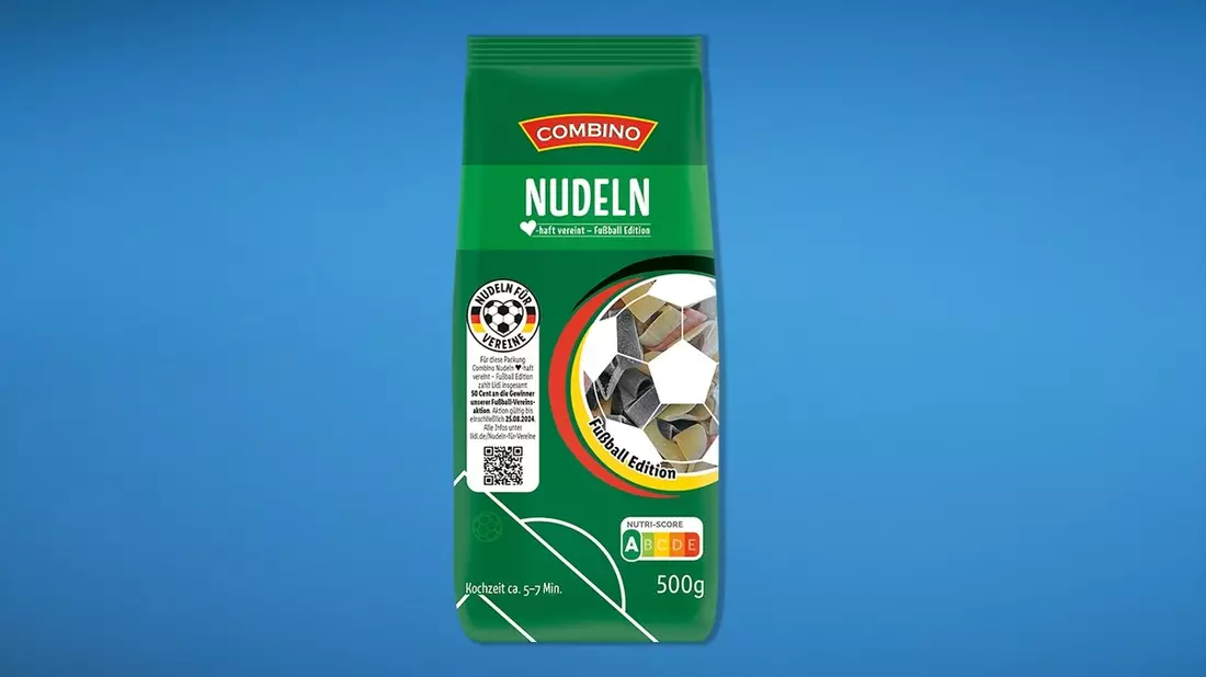 Nudeln für Vereine: Lidl unterstützt den Amateursport / Lidl-Posts kommentieren, Likes einsammeln und Vereinskasse aufbessern - Bild: presseportal.de