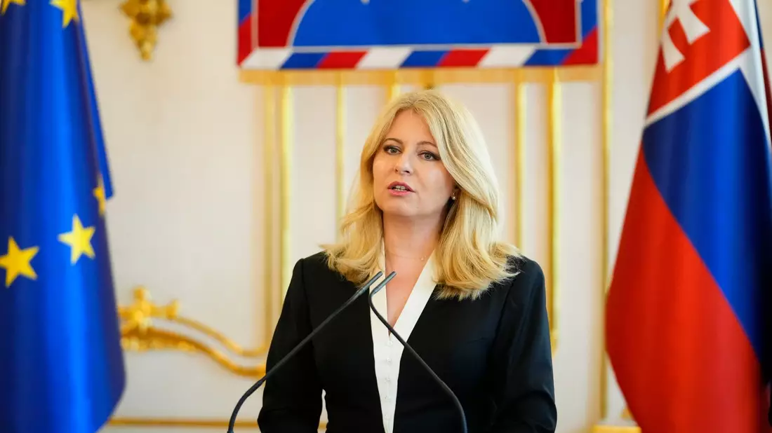 Die noch bis 15. Juni amtierende Präsidentin Zuzana Caputova ruft zur Mäßigung auf. - Bild: Petr David Josek/AP/dpa