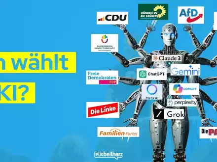 Eindeutiges Ergebnis: So würden KI-Tools bei der Europawahl wählen / Künstliche Intelligenz lehnt besonders eine Partei klar ab - Foto: presseportal.de