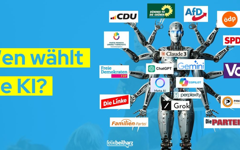 Eindeutiges Ergebnis: So würden KI-Tools bei der Europawahl wählen / Künstliche Intelligenz lehnt besonders eine Partei klar ab - Foto: presseportal.de
