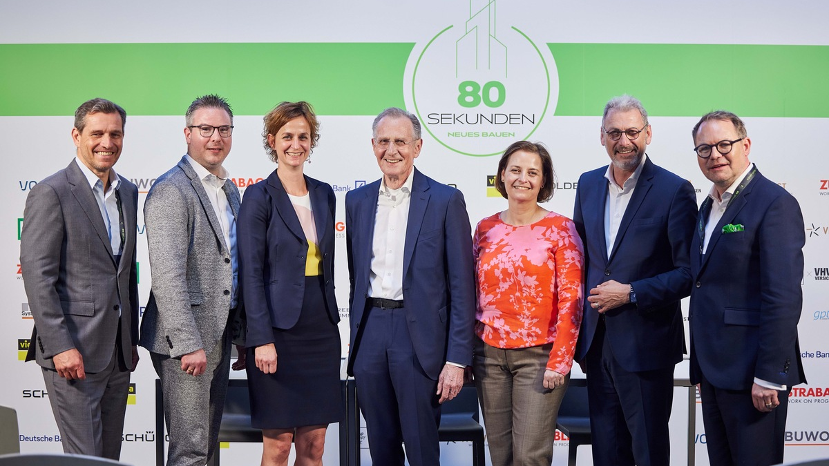 Mehr KI wagen, die Rürup-Taskforce für Neues Bauen und ein Pilotprojekt für einen neuen Haus-Standard: Das war 80 Sekunden - Neues Bauen 2024 - Foto: presseportal.de