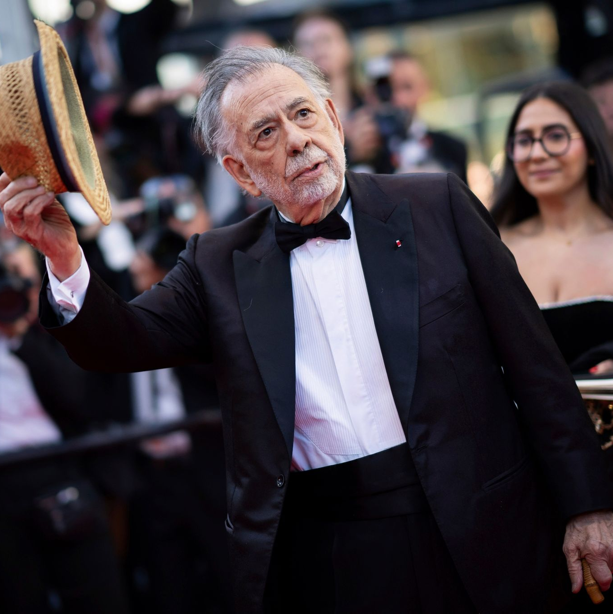 Francis Ford Coppola stellt seinen Film «Megalopolis» in Cannes vor. - Foto: Scott A Garfitt/Invision/AP/dpa