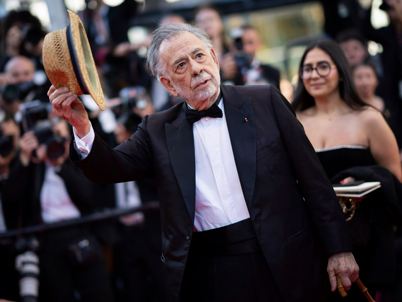 Francis Ford Coppola stellt seinen Film «Megalopolis» in Cannes vor. - Foto: Scott A Garfitt/Invision/AP/dpa