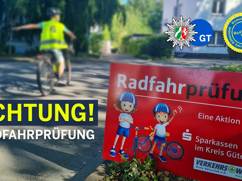 POL-GT: Fahrradprüfung an der Rudolf-Bracht-Grundschule - Foto: presseportal.de