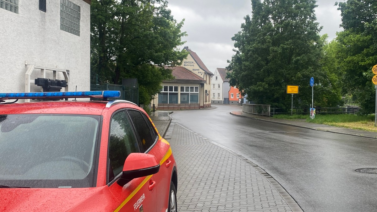 FW Frankenthal: Regenmassen verschonen Frankenthal weitgehend - Foto: presseportal.de