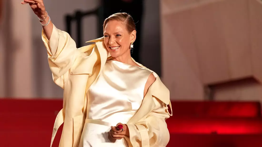 Uma Thurman bei der Premiere des Films Oh, Canada in Cannes. - Bild: Scott A Garfitt/Invision/AP/dpa