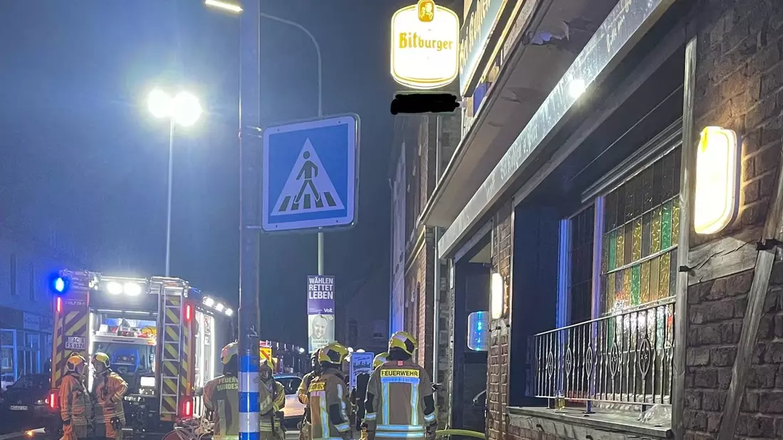 FW-Stolberg: Kellerbrand - Bild: presseportal.de