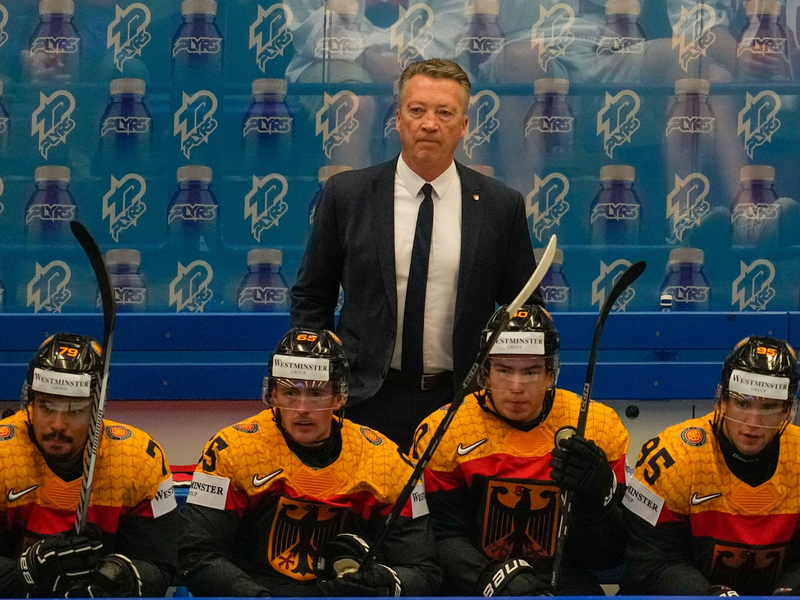 Die DEB-Auswahl könnte in der Runde der besten Acht auf Kanada, Tschechien oder die Schweiz treffen. - Foto: Darko Vojinovic/AP/dpa