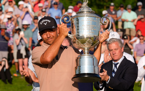 Xander Schauffele beendete das Turnier mit 263 Schlägen - 21 unter Par. - Foto: Sue Ogrocki/AP