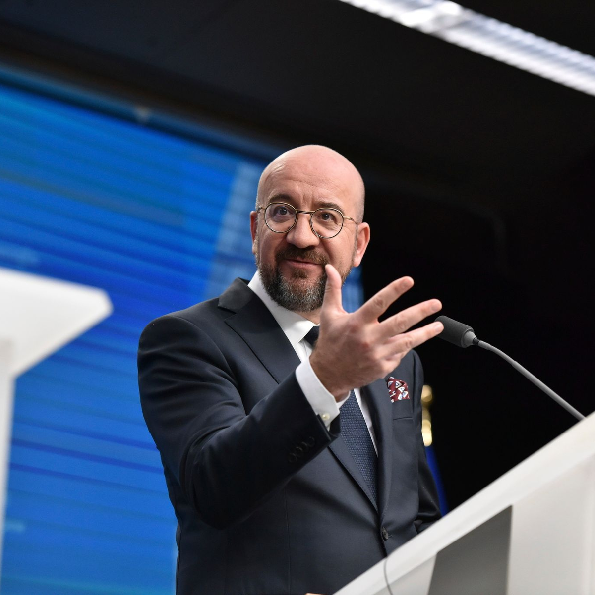 EU-Ratschef Charles Michel sagt zum Tod Raisi: «Unsere Gedanken sind bei den Familien.» - Foto: Harry Nakos/AP/dpa