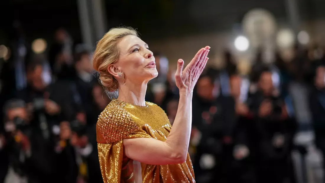 Cate Blanchett bei der Premiere ihres Films «Rumours» in Cannes. - Bild: Scott A Garfitt/Invision/AP