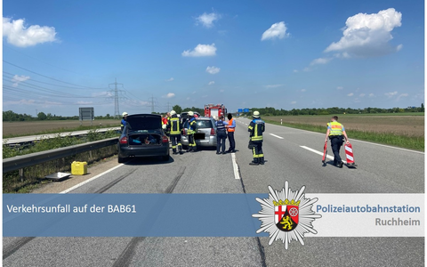 POL-PDNW: Polizeiautobahnstation Ruchheim - Fahrer unter Betäubungsmitteleinfluss verursacht Verkehrsunfall auf A61 mit fünf Leichtverletzten - Foto: presseportal.de