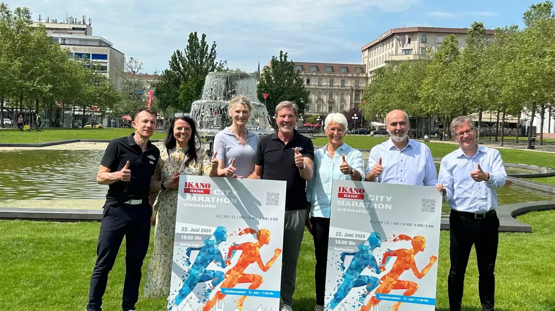 Run für die Osteopathie: Hochsprung-Olympiasiegerin am Start / 150 Jahre Osteopathie: Verband der Osteopathen Deutschland beim City Marathon Wiesbaden - Bild: presseportal.de