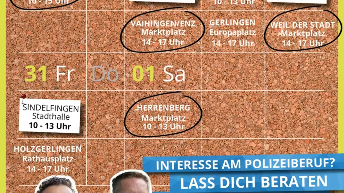 POL-LB: Landkreis Böblingen und Ludwigsburg: Einstellungsberater des Polizeipräsidiums Ludwigsburg sind wieder mit dem Karrieremobil auf Pfingsttour - Bild: presseportal.de