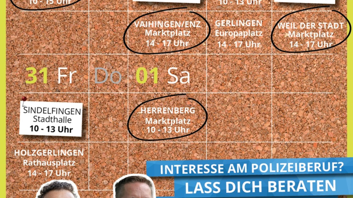 POL-LB: Landkreis Böblingen und Ludwigsburg: Einstellungsberater des Polizeipräsidiums Ludwigsburg sind wieder mit dem Karrieremobil auf Pfingsttour - Foto: presseportal.de