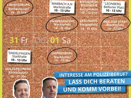 POL-LB: Landkreis Böblingen und Ludwigsburg: Einstellungsberater des Polizeipräsidiums Ludwigsburg sind wieder mit dem Karrieremobil auf Pfingsttour - Foto: presseportal.de